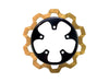 11.8in. Rear Bow-Tie Disc Rotor - Gold Band & Black Carrier. Fits V-Rod 2006-2017.