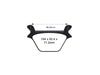 Z-Plus Brake Pads. Fits Rear on Sportster 1987-1999 & Big Twin 1987-1999.