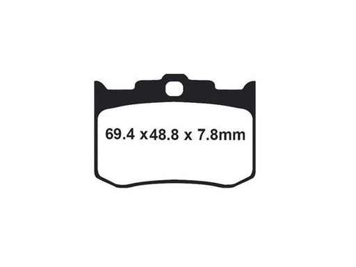 Gold-Plus Brake Pads. Fits Performance Machine 125X4R & 137X4B Calipers & Softail 2006up with Performance Machine Integrated Caliper & Hawg Halters 4 Piston Calipers