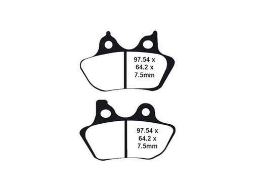 Gold-Plus Brake Pads. Fits Front & Rear on Sportster 2000-2003, Big Twin 2000-2007 & V-Rod 2002-2005.