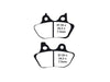 Z-Plus Brake Pads. Fits Front & Rear on Sportster 2000-2003, Big Twin 2000-2007 & V-Rod 2002-2005.