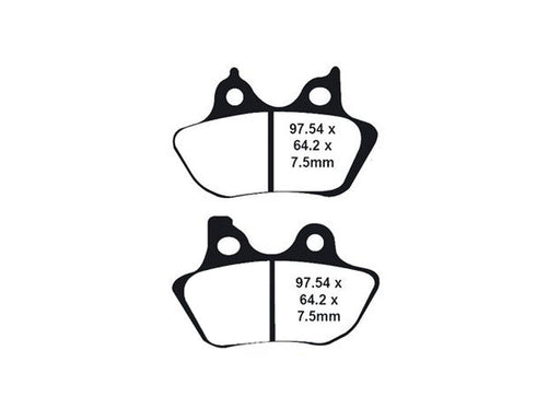 Z-Plus Brake Pads. Fits Front & Rear on Sportster 2000-2003, Big Twin 2000-2007 & V-Rod 2002-2005.