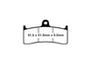 Gold-Plus Brake Pads. Fits Performance Machine 112 x 6B Calipers & Hawg Halters 6 Piston Calipers