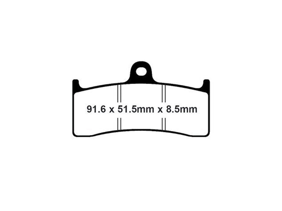 Z-Plus Brake Pads. Fits Performance Machine 112 x 6B Calipers & Hawg Halters 6 Piston Calipers