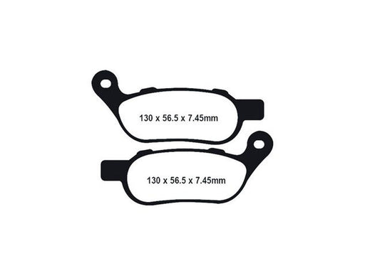 Z-Plus Brake Pads. Fits Rear on Dyna & Softail 2008-2017.