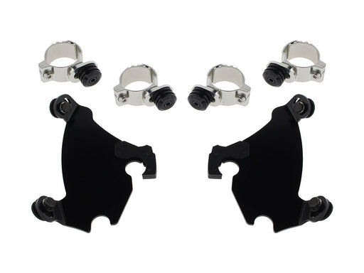 Black Gauntlet Trigger-Lock Mounting Hardware. Fits Street 500 2015-2020, Dyna 1991-2005 & Sportster 1987-2012.