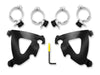 Black Road Warrior Trigger-Lock Mounting Hardware. Fits FX Softail 1984-2015 & Dyna Wide Glide 1993-2005.