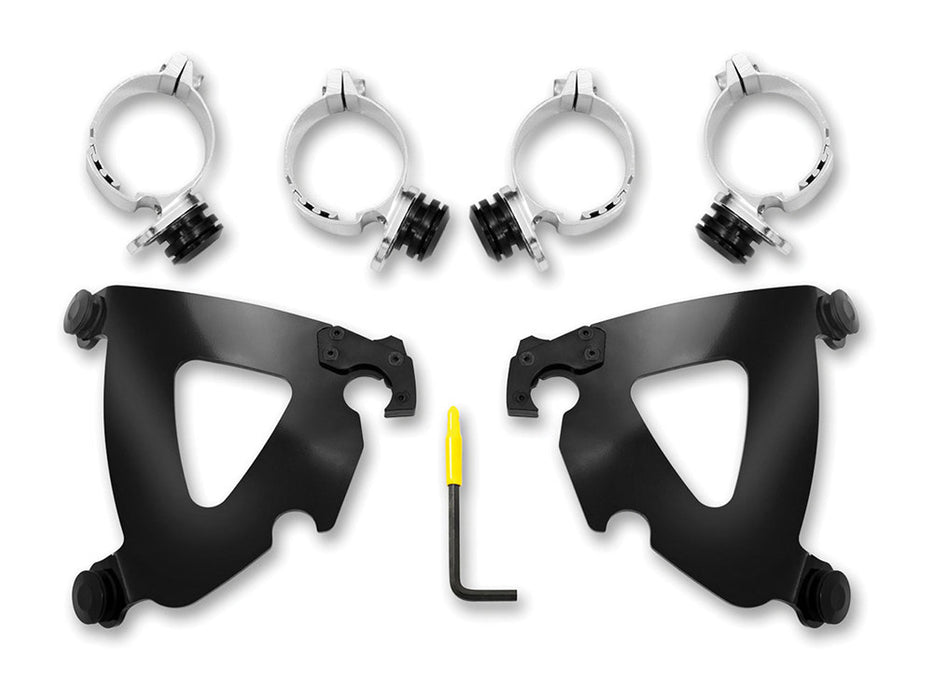 Black Road Warrior Trigger-Lock Mounting Hardware. Fits Low Rider 2018-2020