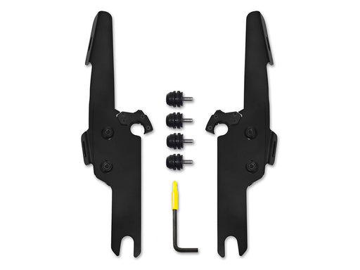 Black Batwing Fairing Trigger-Lock Mounting Hardware. Fits Road King Custom 2004-2007 & Road King Special 2017-2025
