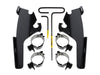 Black Batwing Fairing Trigger-Lock Mounting Hardware. Fits Sport Glide 2018-2024