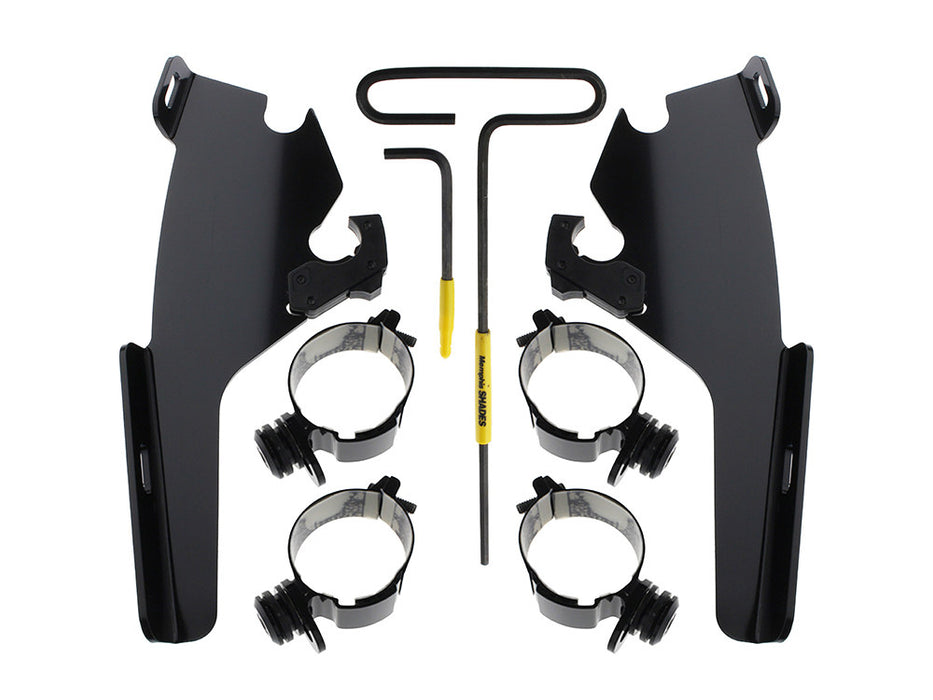 Black Batwing Fairing Trigger-Lock Mounting Hardware. Fits Sport Glide 2018-2024
