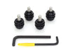 Black Road WarriorRoad Warrior Trigger-Lock Mounting Hardware. Fits FL Softail 1986-2017 With Out Spotlight Bar.