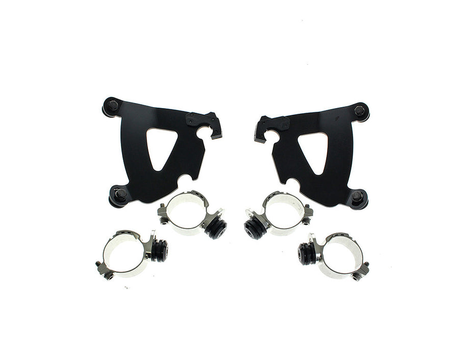 Black Road Warrior Trigger-Lock Mounting Hardware. Fits Indian Cruiser Chief & Chief Dark Horse 2022up