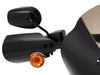 Handguards - Black. Fits Most Softail & Dyna 1996-2017 running OEM Front Indicators.