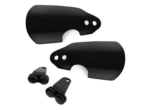 Handguards - Black. Fits Softail 2018-2024 & Road King 2021up running OEM Front Indicators.