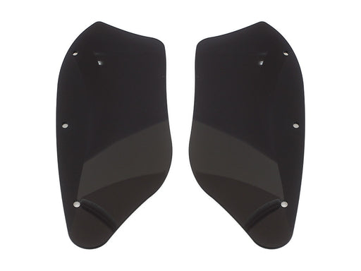 Wind Deflectors - Black. Fits Memphis Shades Batwing Fairing Only