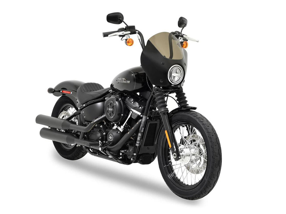 Gauntlet Quarter Fairing. Fits Street Bob 2018up, Sportster 883C/1200C 1992-2010 & Sportster 72 2012-2016.