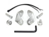 Front Turn Signal Relocation Brackets. Fits FL Softail 1986-2017 With Spotlight Bar, with Batwing Fairing.