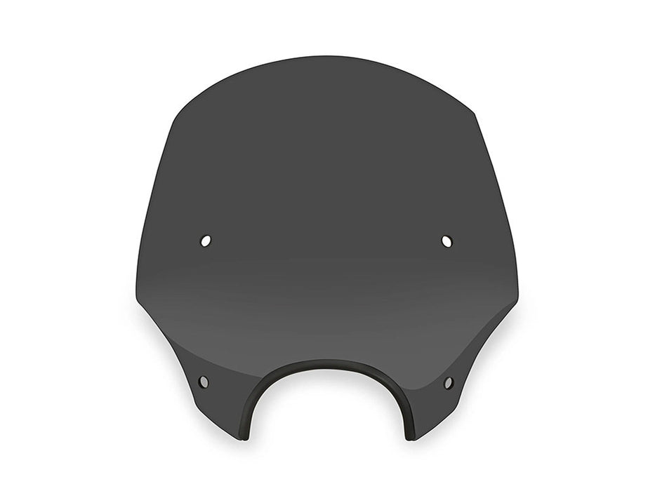 El Paso Windshield. Dark Black Smoke. 15in. High. Fits models with 5-3/4in. Headlights.
