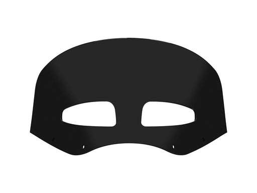 Vented Road Warrior Windshield - 9in. Dark Black Smoke