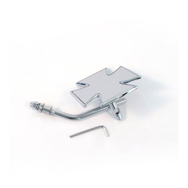 WHITE'S POWERSPORTS Mirror Maltese Cross - Harley Fitting