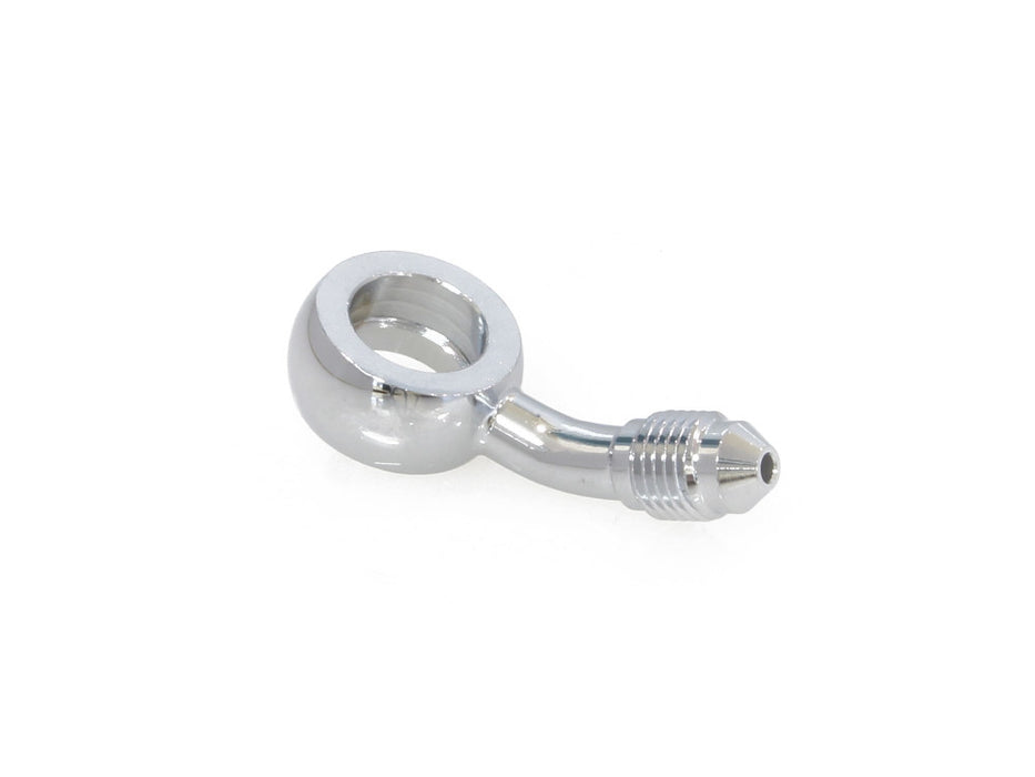 Chrome True 12mm ID, 35 Degree Banjo - Male #3 End.