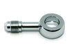 Chrome True 12mm ID, 180 Degree Straight Banjo - Male #3 End.