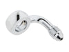 Chrome 7/16in. ID, 90 Degree Banjo - Male #3 End.