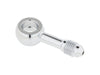 Chrome 3/8in. (10mm) ID, 180 Degree Straight Banjo - Male #3 End.