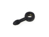 Black True 12mm ID, 180 Degree Straight Banjo - Male #3 End.