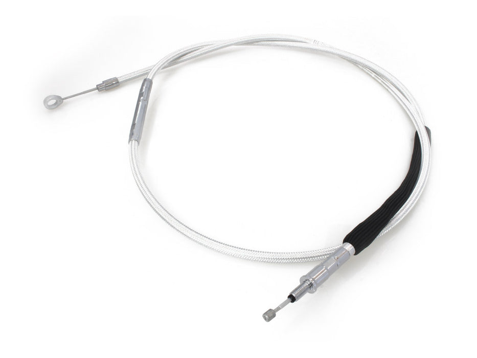 81in. Clutch Cable - Sterling Chromite. Fits Softail 2007-2024 & Dyna 2006-2017.