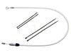 48in. Quick Connect Upper Clutch Cable - Sterling Chromite. Fits Softail 2018-2024 & Most Touring 2021-2024