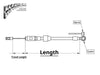 36in. Quick Connect Upper Clutch Cable - Sterling Chromite. Fits Softail 2018-2024