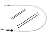 42in. Quick Connect Upper Clutch Cable - Sterling Chromite. Fits Softail 2018-2024 & Most Touring 2021-2024