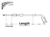 41in. Quick Connect Upper Clutch Cable - Sterling Chromite. Fits Most Touring 2021-2024