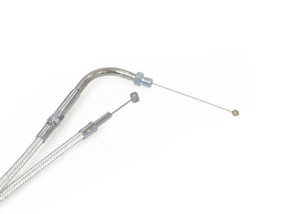 42-1/2in. Throttle Cable - Sterling Chromite. Fits Big Twin 1981-1988.