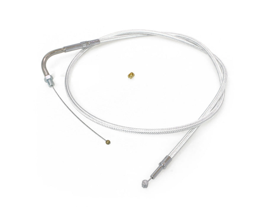 32-1/2in. Throttle Cable - Sterling Chromite. Fits Big Twin 1990-1995.