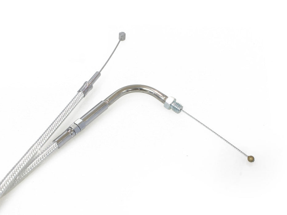 45-1/2in. Throttle Cable - Sterling Chromite. Fits Big Twin 1990-1995.