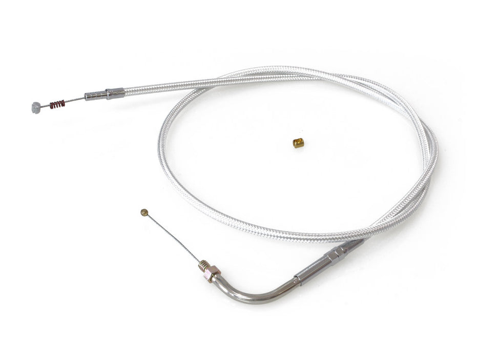 39-1/2in. Idle Cable - Sterling Chromite. Fits Big Twin 1981-1988.
