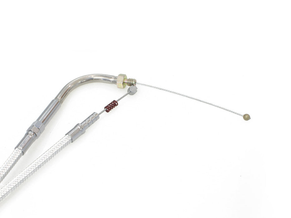 39-1/2in. Idle Cable - Sterling Chromite. Fits Big Twin 1990-1995.