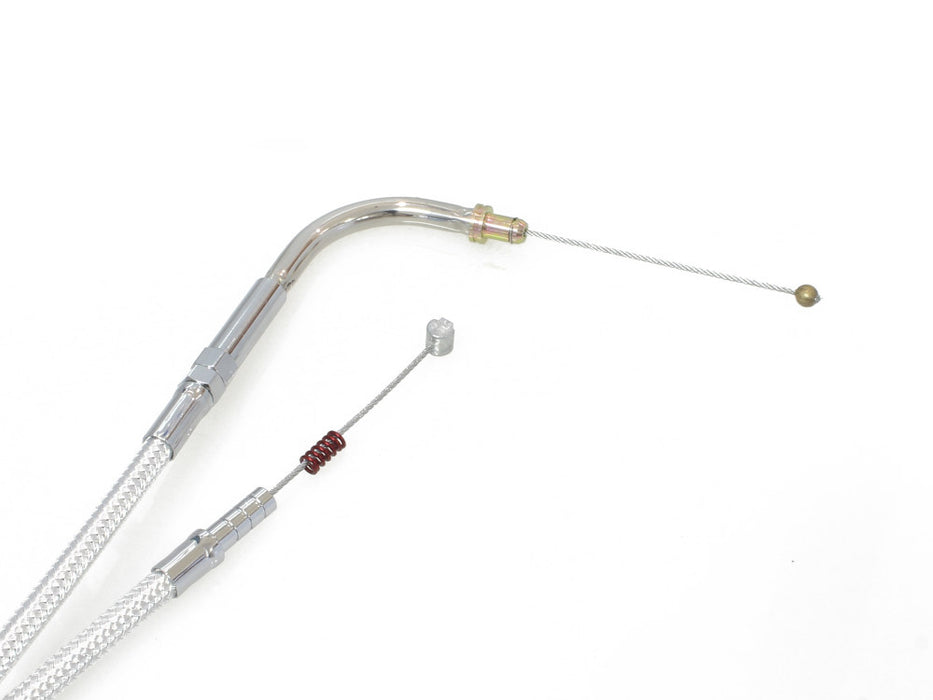 49-1/2in. Idle Cable - Sterling Chromite. Fits Big Twin 1996-2017.