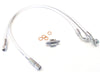 Rear Brake Line - Sterling Chromite. Fits Road King 1998-2006 & Tour Glide 1992-1996.