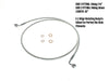 52in. E-Z Align Front Brake Line with 7/16in. x 35 Degree Banjo - Sterling Chromite.