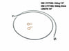 54in. E-Z Align Front Brake Line with 7/16in. x 35 Degree Banjo - Sterling Chromite.