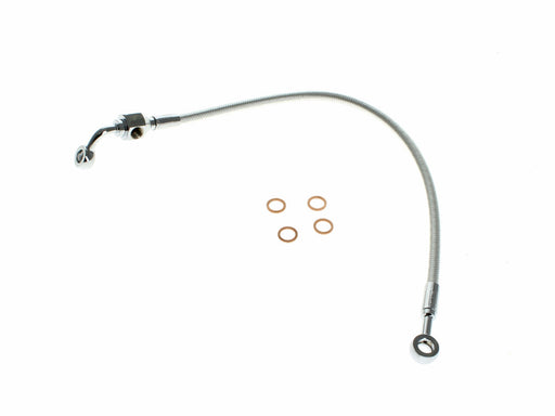 Rear Brake Line - Sterling Chromite. Fits Dyna 1991-1999