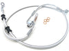 Rear Brake Line - Sterling Chromite. Fits Softail 2007 Only