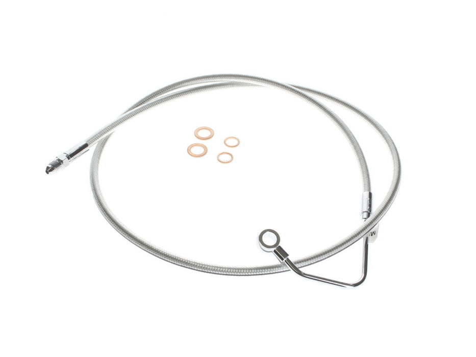 Mid Front Brake Line - Sterling Chromite. Fits Touring 2008-2013 with ABS.