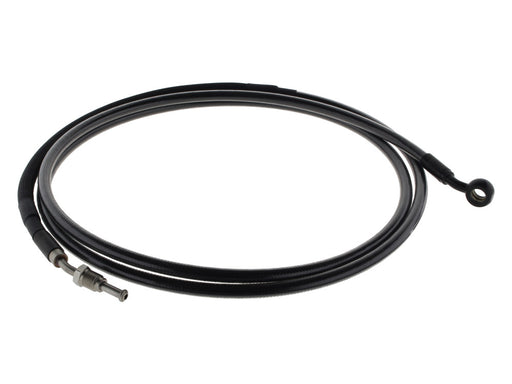 82in. Hydraulic Clutch Line with 10mm x 35 Degree Banjo - Black Pearl. Fits Touring & Softail 2017up Models with the Original H-D Hydraulic Clutch.