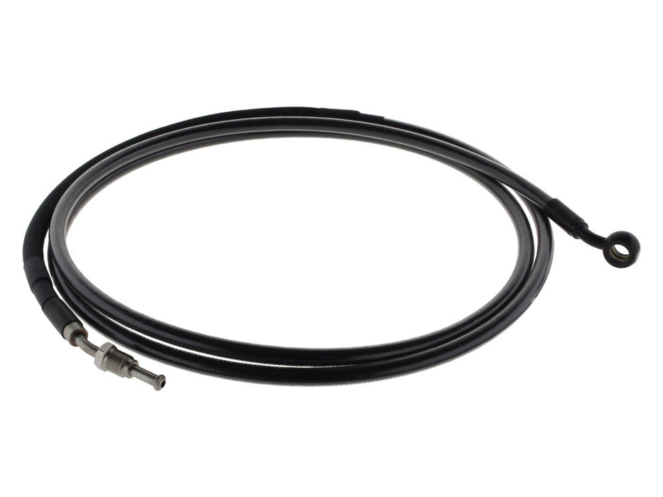 82in. Hydraulic Clutch Line with 10mm x 35 Degree Banjo - Black Pearl. Fits Touring & Softail 2017up Models with the Original H-D Hydraulic Clutch.