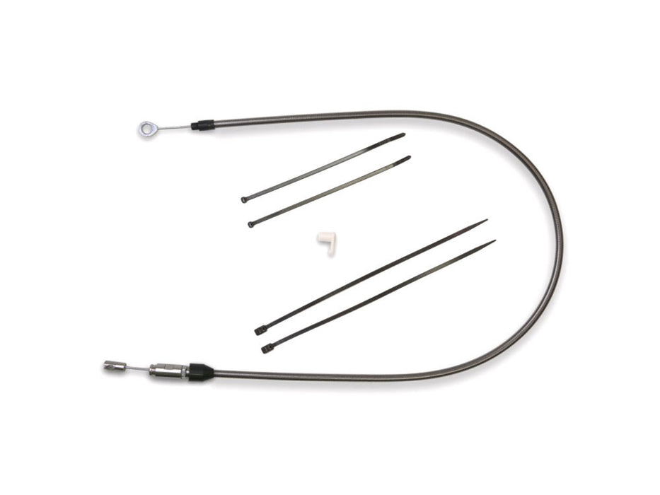 46in. Quick Connect Upper Clutch Cable - Black Pearl. Fits Softail 2018-2024 & Most Touring 2021-2024